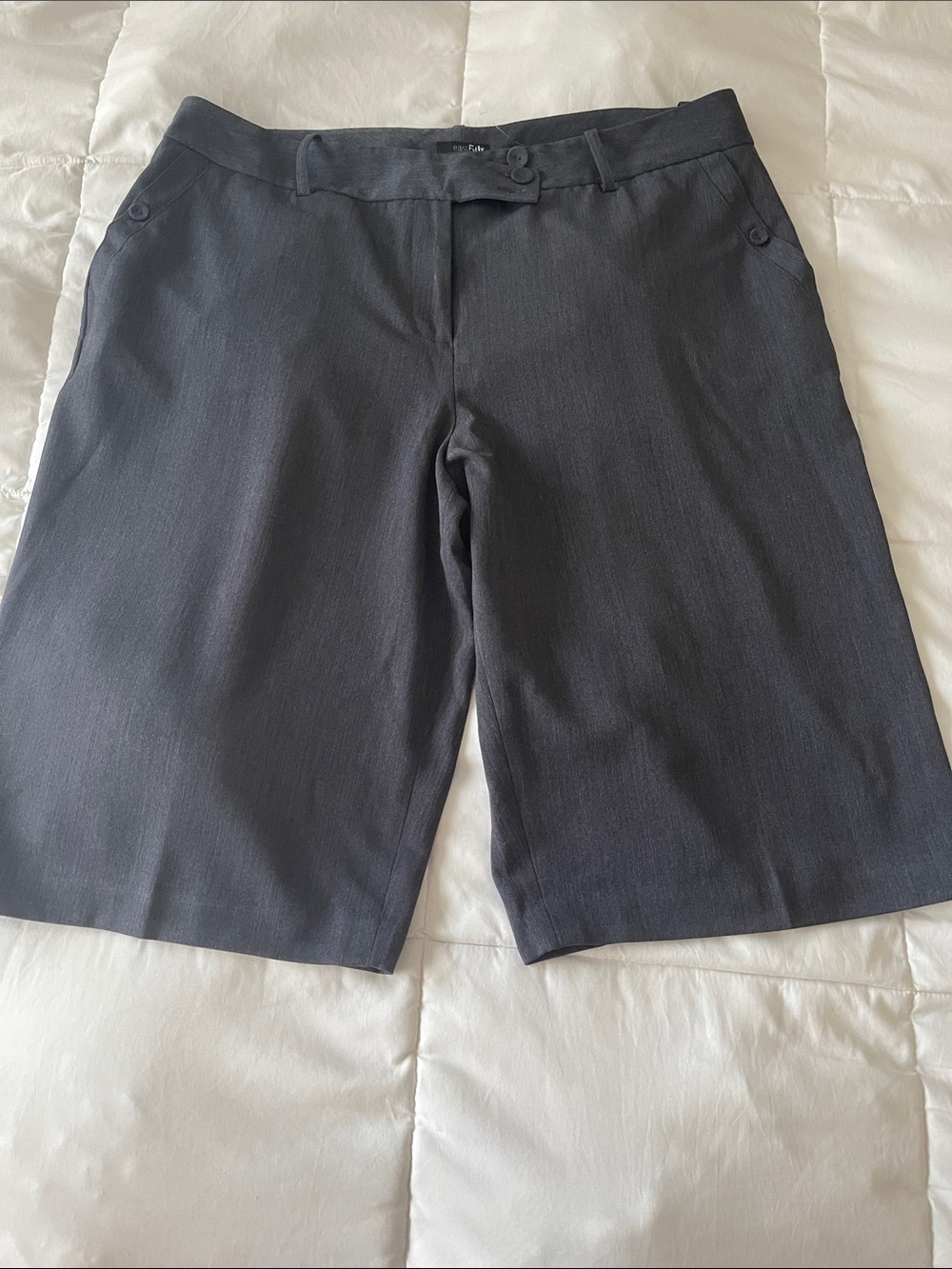 East 5th Men's Charcoal Flat-Front Shorts